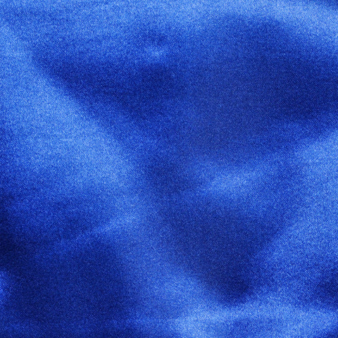 Surnappe/Chemin de table en satin  bleu roi