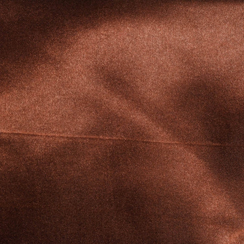 Surnappe/Chemin de table en satin marron chocolat