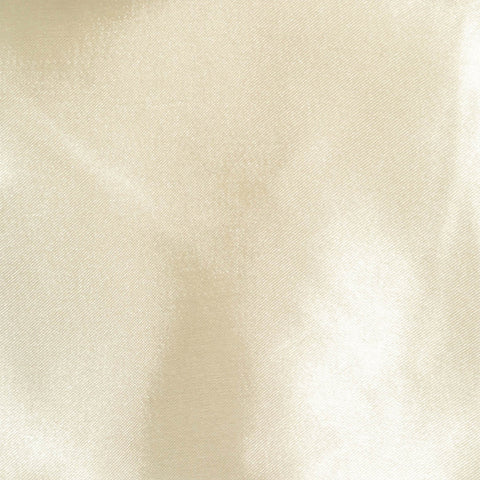Surnappe/Chemin de table en satin ivoire
