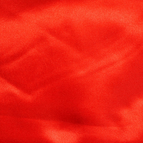 Surnappe/Chemin de table en satin rouge vif