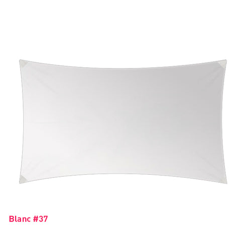 Rectangle voile en lycra événementiel blanc