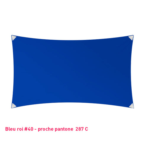 Rectangle voile en lycra événementiel bleu roi