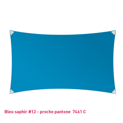 Rectangle voile en lycra  événementiel bleu saphir