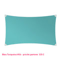 Rectangle voile en lycra événementiel bleu turquoise
