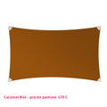 Rectangle voile en lycra événementiel caramel