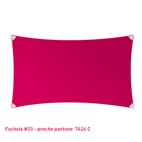 Rectangle voile en lycra événementiel fuchsia
