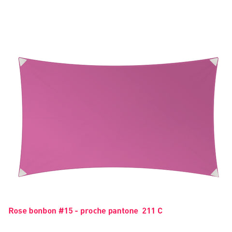 Rectangle voile en lycra événementiel rose bonbon