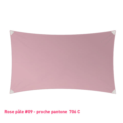 Rectangle voile en lycra événementiel rose pastel