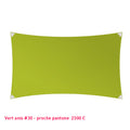 Rectangle voile en lycra événementiel vert anis