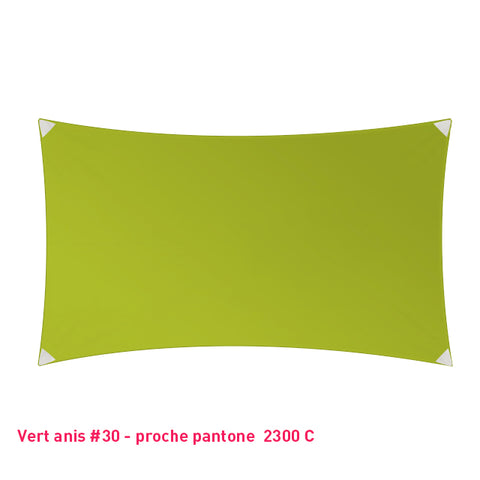 Rectangle voile en lycra événementiel vert anis