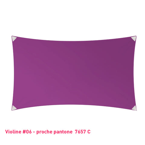 Rectangle voile en lycra événementiel violine