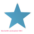 Étoile tendue en lycra bleu ciel - 5 branches