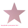 Étoile tendue en lycra rose pastel - 5 branches