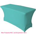 Housse de table/buffet bleu turquoise