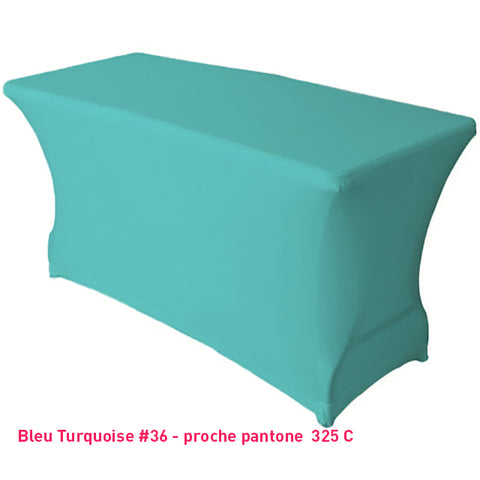 Housse de table/buffet bleu turquoise