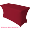 Housse de buffet/table bordeaux