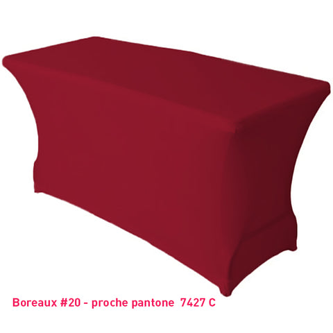Housse de buffet/table bordeaux