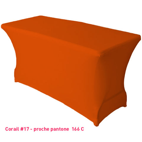 Housse de buffet/table corail