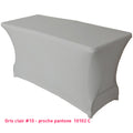 Housse de table/buffet gris clair