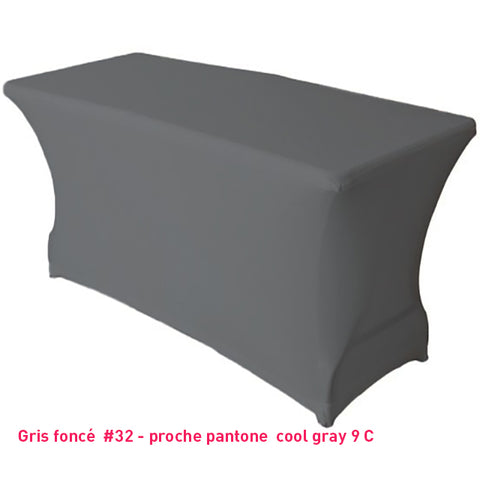 Housse de table/buffet gris foncé