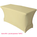 Housse de buffet/table ivoire