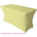 Housse de buffet/table jaune pâle