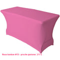Housse de buffet/table rose bonbon