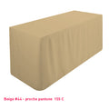 Housse de table/buffet tombante beige