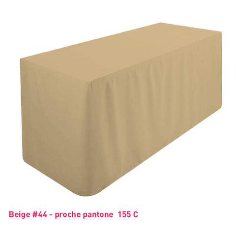 Housse de table/buffet tombante beige