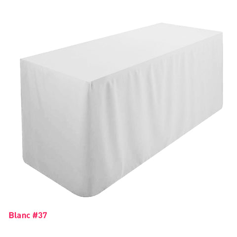 Housse de buffet/table tombante blanche
