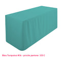 Nappe de table/buffet bleu turquoise