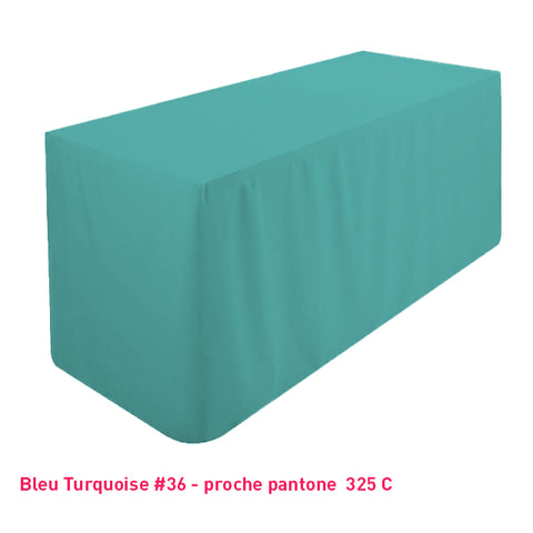 Nappe de table/buffet bleu turquoise