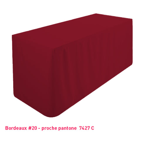 Nappe de buffet/table bordeaux