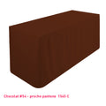Housse de table/buffet tombante marron foncé (chocolat)