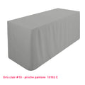 Housse de table/buffet tombante gris clair