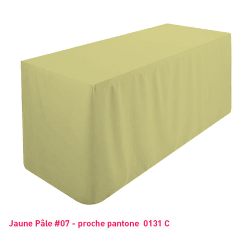 Nappe de buffet/table jaune pâle