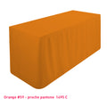 Housse tombante pour buffet orange