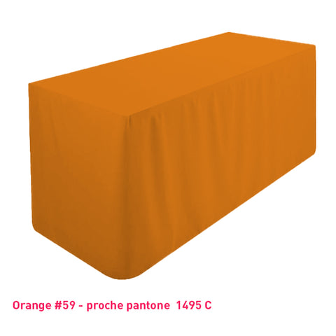 Housse tombante pour buffet orange