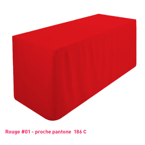 Nappe de buffet/table rouge vif