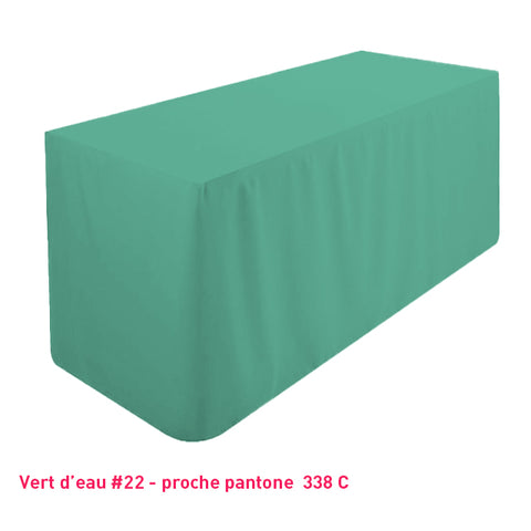 Nappe de table/buffet vert d'eau