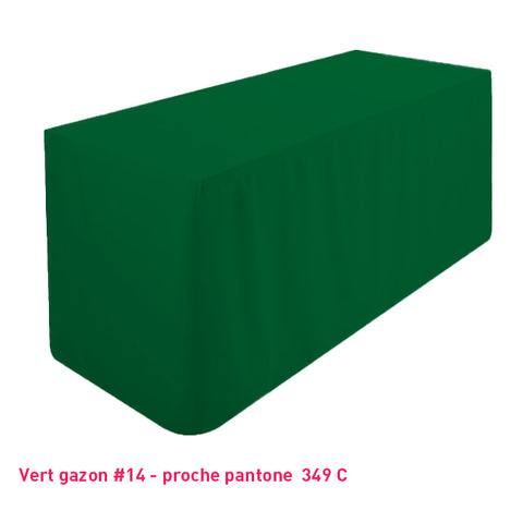 Housse de table/buffet tombante vert gazon