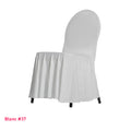 Housse de Chaise avec Juponnage blanche