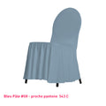 Housse de Chaise avec Juponnage bleu pastel