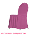 Housse de Chaise avec Juponnage rose bonbon