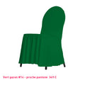 Housse de Chaise avec Juponnage vert gazon