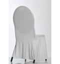 Dos de la housse de chaise avec Juponnage