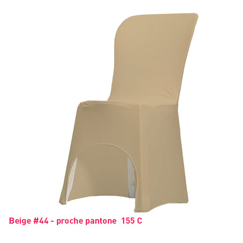 Housse de Chaise beige Miami en lycra 210g/m²
