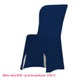 Housse de Chaise bleu navy Miami en lycra 210g/m²