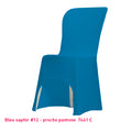 Housse de Chaise bleu saphir Miami en lycra 210g/m²