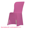 Housse de Chaise rose bonbon Miami en lycra 210g/m²